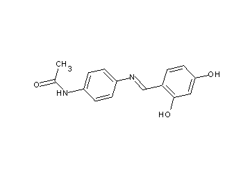 N-{4-[(2,4-dihydroxybenzylidene)amino]phenyl}acetamide