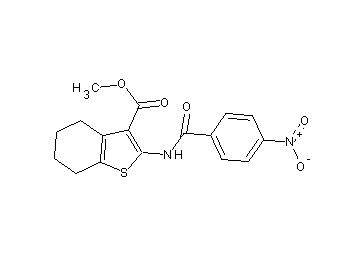 methyl 2-[(4-nitrobenzoyl)amino]-4,5,6,7-tetrahydro-1-benzothiophene-3-carboxylate