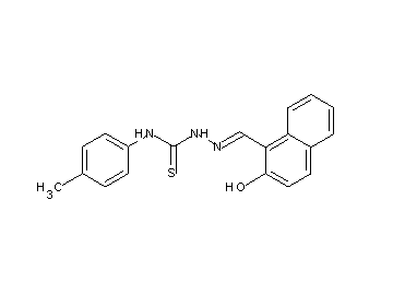 2-hydroxy-1-naphthaldehyde N-(4-methylphenyl)thiosemicarbazone