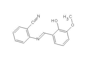 2-[(2-hydroxy-3-methoxybenzylidene)amino]benzonitrile