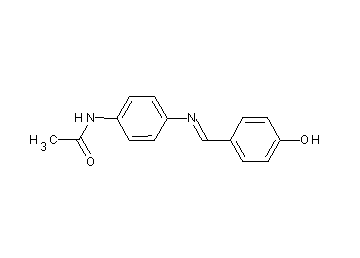 N-{4-[(4-hydroxybenzylidene)amino]phenyl}acetamide