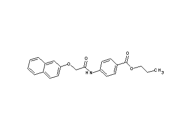 propyl 4-{[(2-naphthyloxy)acetyl]amino}benzoate