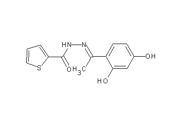 N'-[1-(2,4-dihydroxyphenyl)ethylidene]-2-thiophenecarbohydrazide