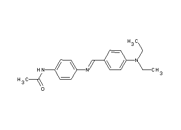N-(4-{[4-(diethylamino)benzylidene]amino}phenyl)acetamide