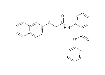 2-{[(2-naphthyloxy)acetyl]amino}-N-phenylbenzamide - Click Image to Close