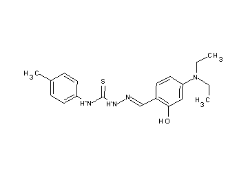 4-(diethylamino)-2-hydroxybenzaldehyde N-(4-methylphenyl)thiosemicarbazone