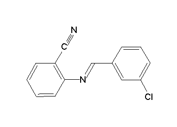 2-[(3-chlorobenzylidene)amino]benzonitrile