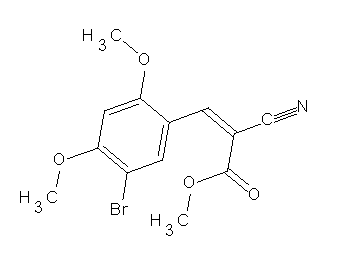 methyl 3-(5-bromo-2,4-dimethoxyphenyl)-2-cyanoacrylate