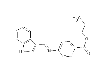 propyl 4-[(1H-indol-3-ylmethylene)amino]benzoate