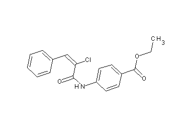 ethyl 4-[(2-chloro-3-phenylacryloyl)amino]benzoate