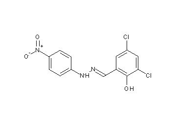 2,4-dichloro-6-[2-(4-nitrophenyl)carbonohydrazonoyl]phenol