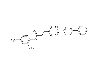 4-[2-(4-biphenylylcarbonyl)hydrazino]-N-(2,4-dimethylphenyl)-4-oxobutanamide