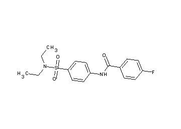 N-{4-[(diethylamino)sulfonyl]phenyl}-4-fluorobenzamide