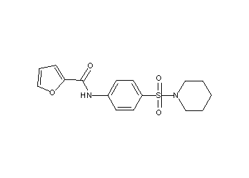 N-[4-(1-piperidinylsulfonyl)phenyl]-2-furamide