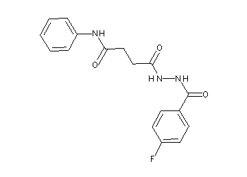 4-[2-(4-fluorobenzoyl)hydrazino]-4-oxo-N-phenylbutanamide