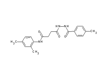 N-(2,4-dimethylphenyl)-4-[2-(4-methylbenzoyl)hydrazino]-4-oxobutanamide