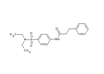 N-{4-[(diethylamino)sulfonyl]phenyl}-3-phenylpropanamide