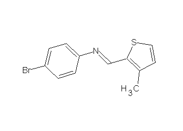 (4-bromophenyl)[(3-methyl-2-thienyl)methylene]amine