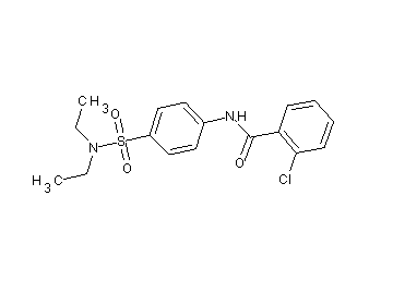 2-chloro-N-{4-[(diethylamino)sulfonyl]phenyl}benzamide
