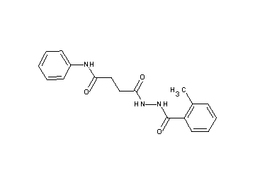 4-[2-(2-methylbenzoyl)hydrazino]-4-oxo-N-phenylbutanamide