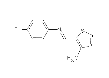 (4-fluorophenyl)[(3-methyl-2-thienyl)methylene]amine
