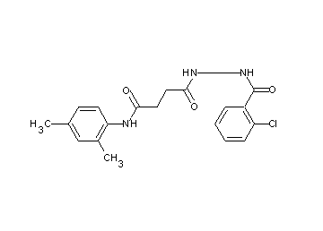 4-[2-(2-chlorobenzoyl)hydrazino]-N-(2,4-dimethylphenyl)-4-oxobutanamide