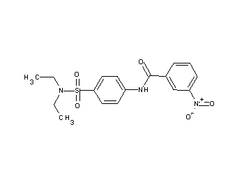 N-{4-[(diethylamino)sulfonyl]phenyl}-3-nitrobenzamide