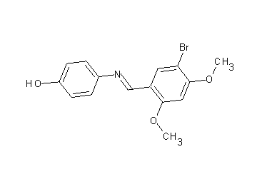 4-[(5-bromo-2,4-dimethoxybenzylidene)amino]phenol