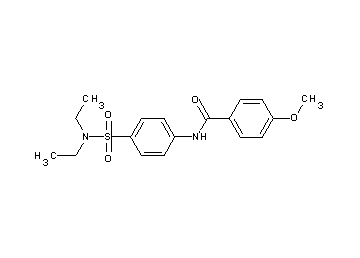 N-{4-[(diethylamino)sulfonyl]phenyl}-4-methoxybenzamide