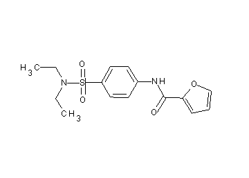 N-{4-[(diethylamino)sulfonyl]phenyl}-2-furamide