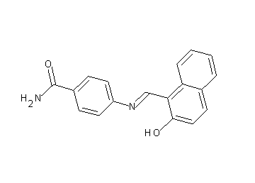 4-{[(2-hydroxy-1-naphthyl)methylene]amino}benzamide
