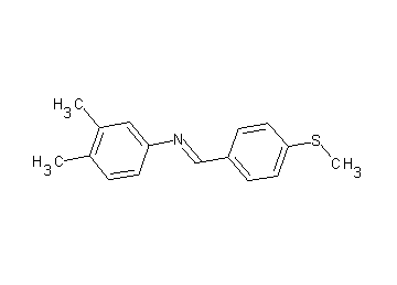 (3,4-dimethylphenyl)[4-(methylsulfanyl)benzylidene]amine