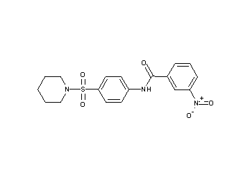 3-nitro-N-[4-(1-piperidinylsulfonyl)phenyl]benzamide