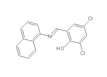 2,4-dichloro-6-[(1-naphthylimino)methyl]phenol