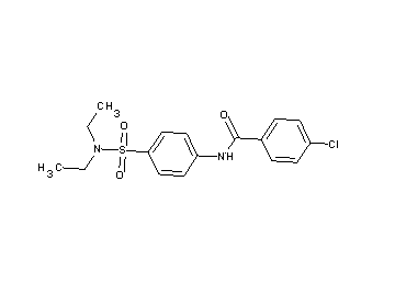 4-chloro-N-{4-[(diethylamino)sulfonyl]phenyl}benzamide