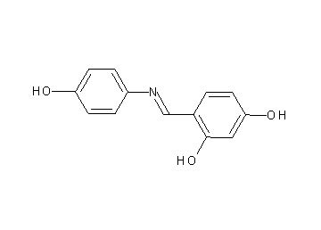 4-{[(4-hydroxyphenyl)imino]methyl}-1,3-benzenediol