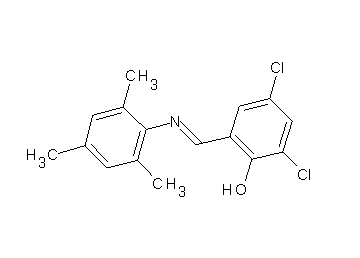 2,4-dichloro-6-[(mesitylimino)methyl]phenol