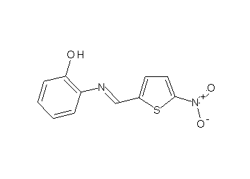 2-{[(5-nitro-2-thienyl)methylene]amino}phenol