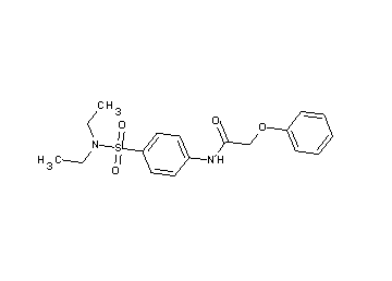 N-{4-[(diethylamino)sulfonyl]phenyl}-2-phenoxyacetamide