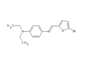 N'-[(5-bromo-2-thienyl)methylene]-N,N-diethyl-1,4-benzenediamine
