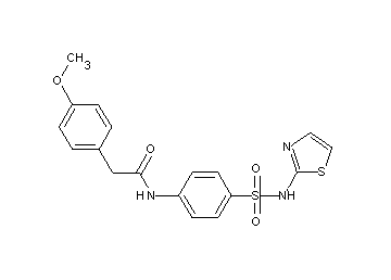 2-(4-methoxyphenyl)-N-{4-[(1,3-thiazol-2-ylamino)sulfonyl]phenyl}acetamide