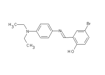 4-bromo-2-({[4-(diethylamino)phenyl]imino}methyl)phenol