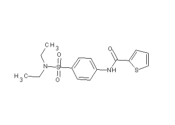 N-{4-[(diethylamino)sulfonyl]phenyl}-2-thiophenecarboxamide