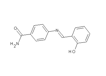 4-[(2-hydroxybenzylidene)amino]benzamide
