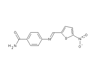 4-{[(5-nitro-2-thienyl)methylene]amino}benzamide