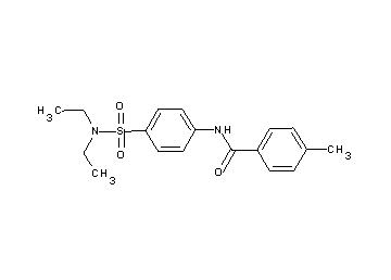 N-{4-[(diethylamino)sulfonyl]phenyl}-4-methylbenzamide
