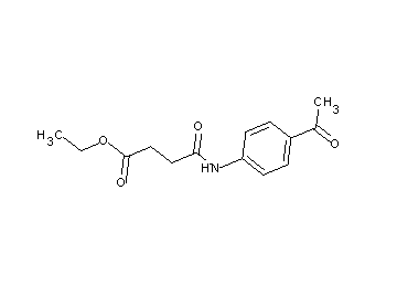 ethyl 4-[(4-acetylphenyl)amino]-4-oxobutanoate