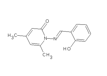 1-[(2-hydroxybenzylidene)amino]-4,6-dimethyl-2(1H)-pyridinone