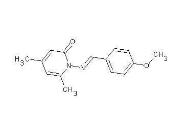 1-[(4-methoxybenzylidene)amino]-4,6-dimethyl-2(1H)-pyridinone
