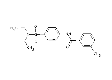 N-{4-[(diethylamino)sulfonyl]phenyl}-3-methylbenzamide